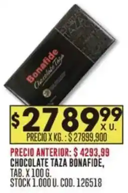 Coto Bonafide chocolate taza oferta