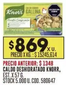 Coto Knorr caldo deshidratado oferta