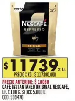 Coto Nescafé café instantaneo original oferta