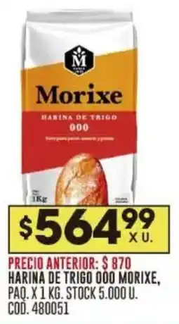 Coto Morixe harina de trigo 000 oferta