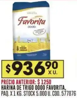 Coto Favorita harina de trigo 0000 oferta