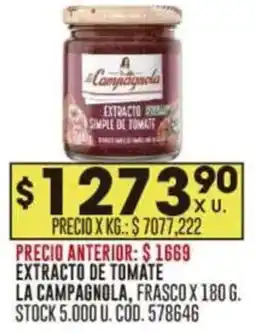 Coto La campagnola extracto de tomate frasco oferta