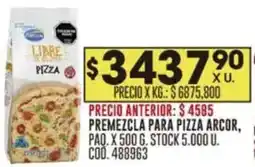 Coto Arcor premezcla para pizza oferta