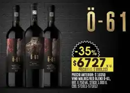 Coto 0-61 vino malbec/red blend oferta