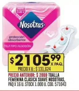 Coto Nosotras toalla femenina clasica suave oferta