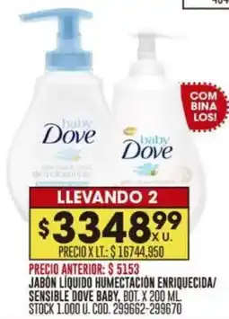Coto Dove baby jabon liquido humectación enriquecida/ sensible oferta