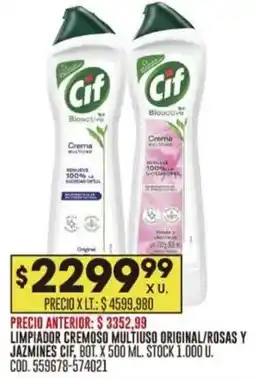 Coto Cif limpiador cremoso cif multiuso original/rosas y jazmines oferta