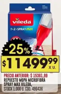 Coto Vileda repuesto mopa microfibra spray max oferta