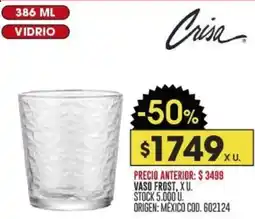 Coto Crisa vaso frost oferta
