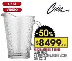 Coto Crisa vidrio jarra frost oferta