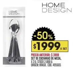 Coto Home design set de cucharas de mesa oferta