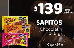 Nini Mayorista Sapitos chocolatín oferta