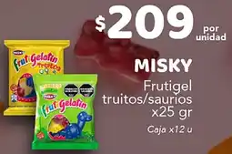 Nini Mayorista Misky frutigel truitos/saurios oferta