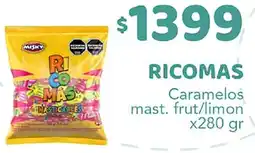 Nini Mayorista Ricomas caramelos mast. frut/limon oferta