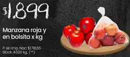 Changomas Manzana roja y en bolsita oferta
