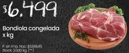 Changomas Bondiola congelada oferta