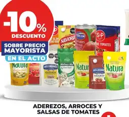 Supermayorista Vital Aderezos, arroces y salsas de tomates oferta