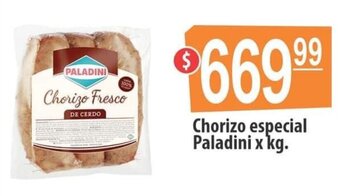 Autoservicio Capo Chorizo Especial Paladini x kg. oferta