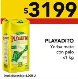 Nini Mayorista Playadito yerba mate con palo oferta