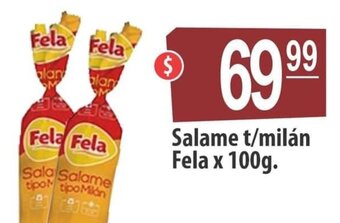 Autoservicio Capo Salame t/milán Fela x 100 g. oferta