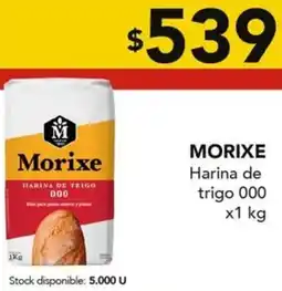 Nini Mayorista Morixe harina de trigo 000 oferta