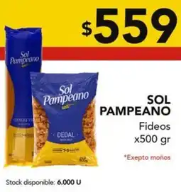 Nini Mayorista Sol pampeano fideos oferta