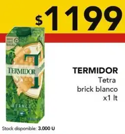 Nini Mayorista Termidor tetra brick blanco oferta
