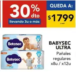 Nini Mayorista Babysec ultra pañales regulares oferta