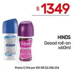 Nini Mayorista Hinds desod roll-on oferta