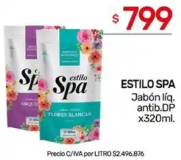 Nini Mayorista Estilo spa jabón líq. antib.dp oferta
