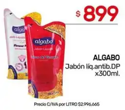Nini Mayorista Algabo jabón líq.antib.dp oferta