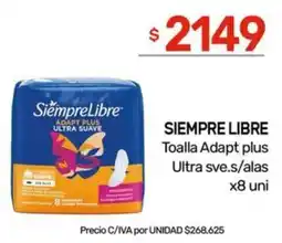 Nini Mayorista Siempre libre toalla adapt plus ultra sve.s/alas oferta