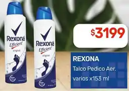 Nini Mayorista Rexona talco pedico aer. varios oferta