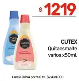Nini Mayorista Cutex quitaesmalte varios oferta