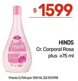 Nini Mayorista Hinds cr. corporal rosa plus oferta