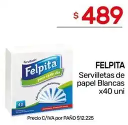 Nini Mayorista Felpita servilletas de papel blancas oferta