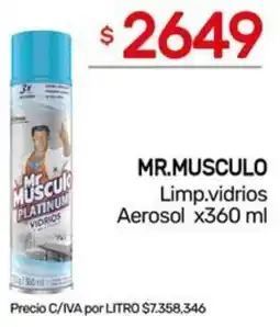 Nini Mayorista Mr.musculo limp.vidrios aerosol oferta