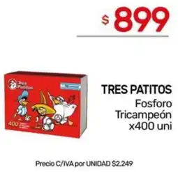 Nini Mayorista Tres patitos fosforo tricampeón oferta