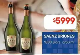 Nini Mayorista Saenz briones 1888 sidra oferta