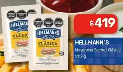 Nini Mayorista Hellmann's mayonesa sachet clásica oferta