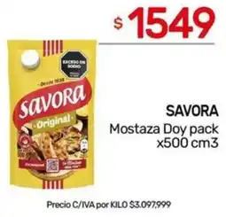 Nini Mayorista Savora mostaza doy pack oferta