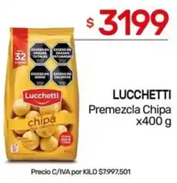 Nini Mayorista Lucchetti premezcla chipa oferta