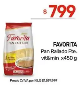 Nini Mayorista Favorita pan rallado fte. vit&min oferta