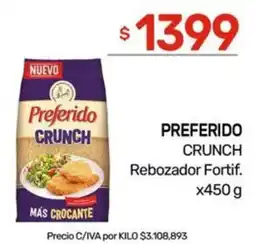 Preferido crunch rebozador fortif.
