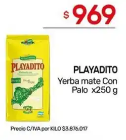 Nini Mayorista Playadito yerba mate con palo oferta