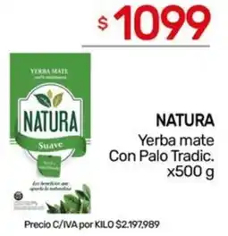 Nini Mayorista Natura yerba mate con palo tradic. oferta