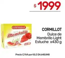 Nini Mayorista Cormillot dulce de membrillo light estuche oferta