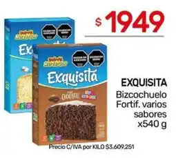 Nini Mayorista Exquisita bizcochuelo fortif. varios sabores oferta