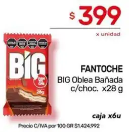 Nini Mayorista Fantoche big oblea bañada c/choc. oferta