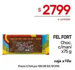 Nini Mayorista Fel fort choc. c/maní oferta